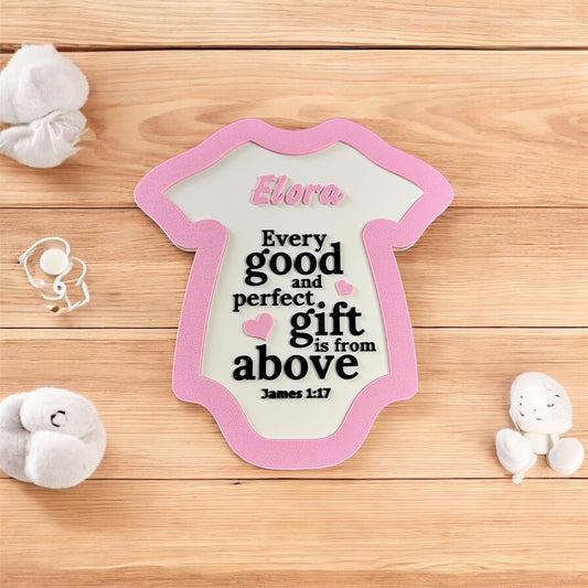 Personalised Baby Name Plaque