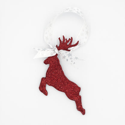 Glitter Reindeer Ornaments