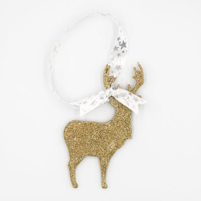 Glitter Reindeer Ornaments