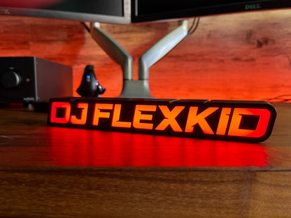 Custom Addressable RGB LED Nameplate