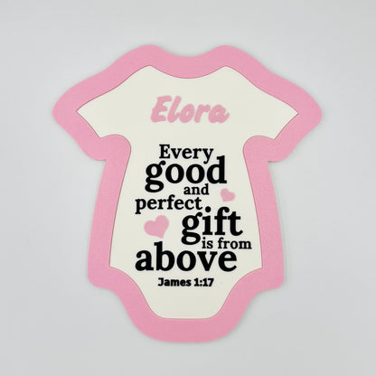 Personalised Baby Name Plaque