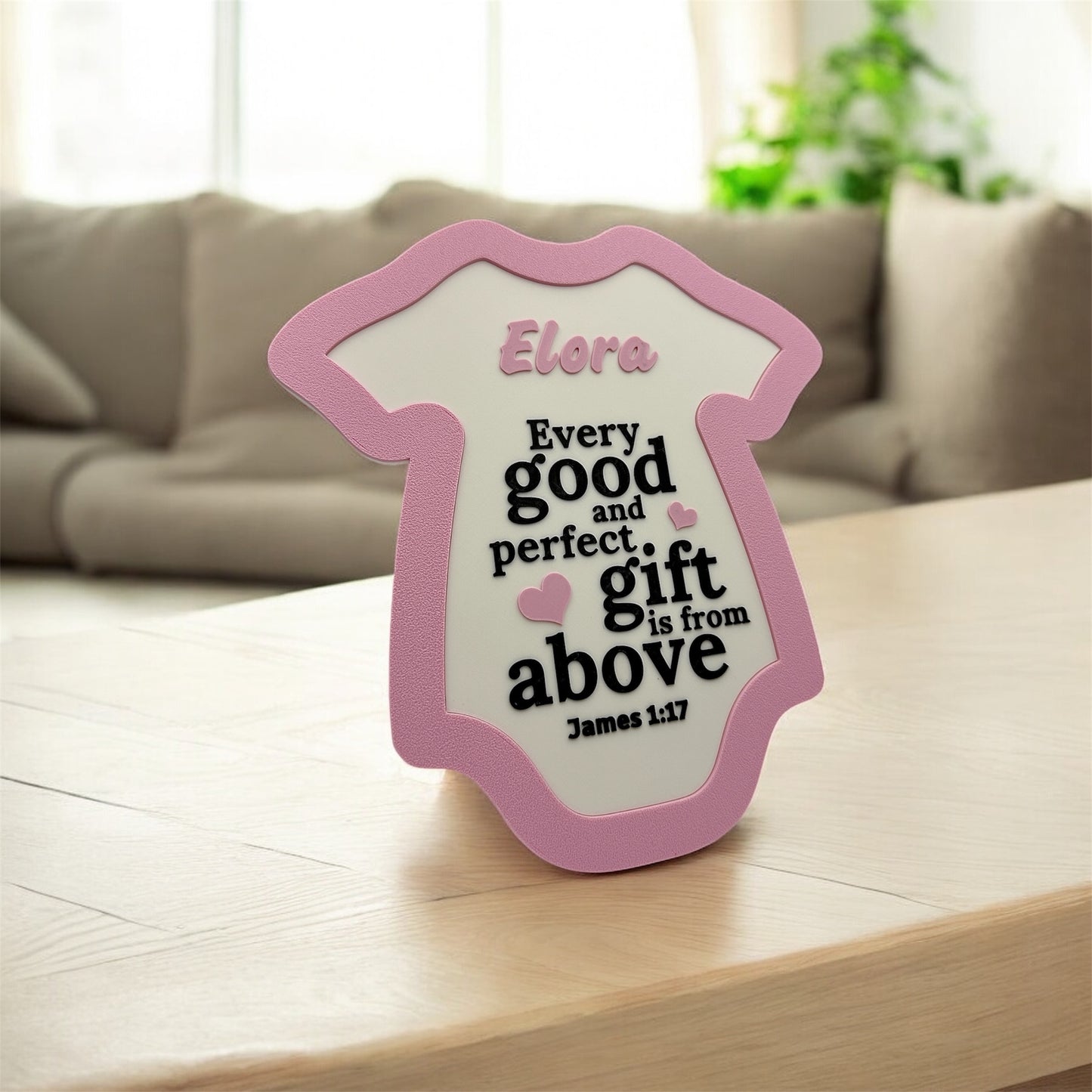 Personalised Baby Name Plaque